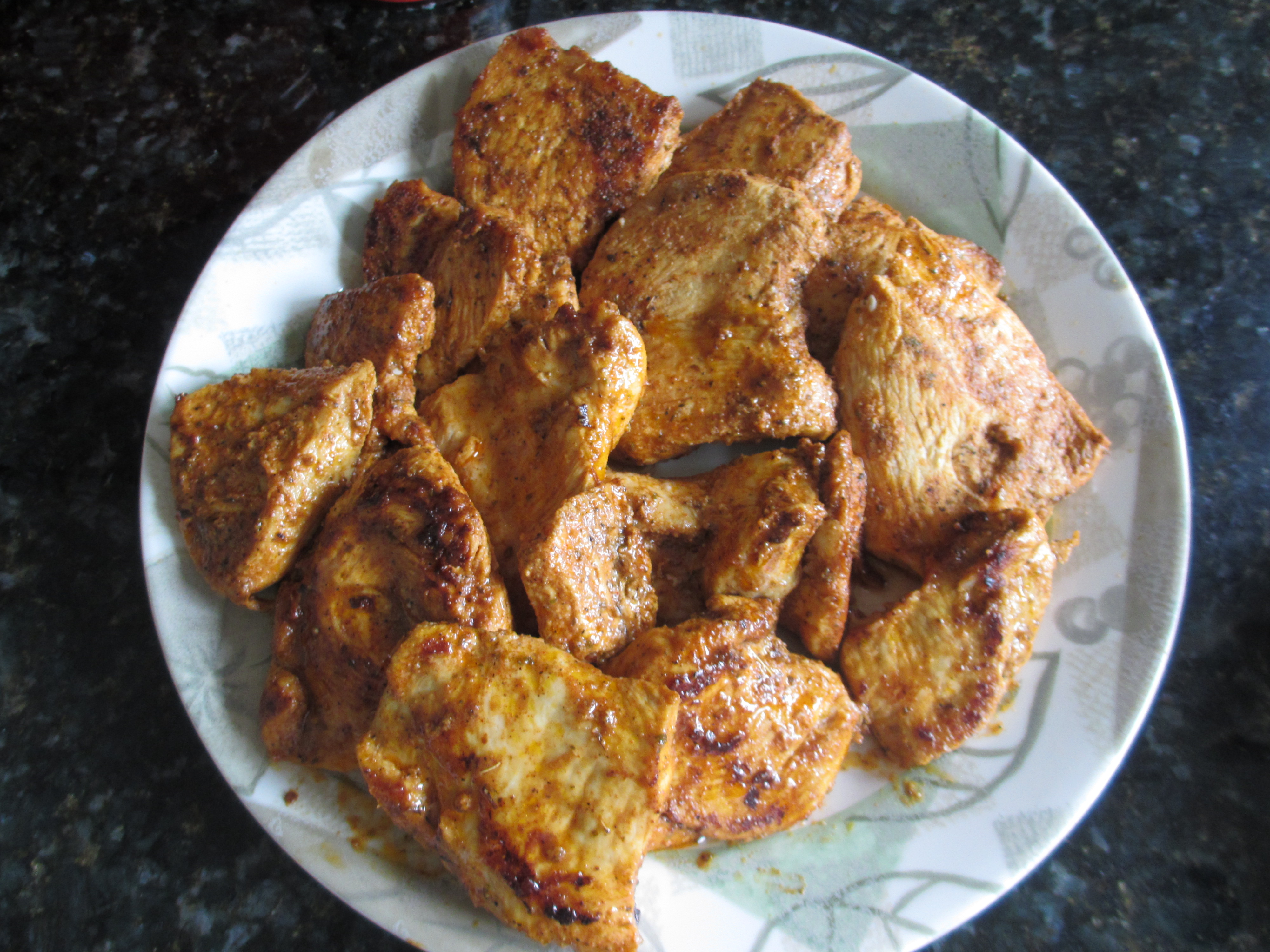 Cooked chicken