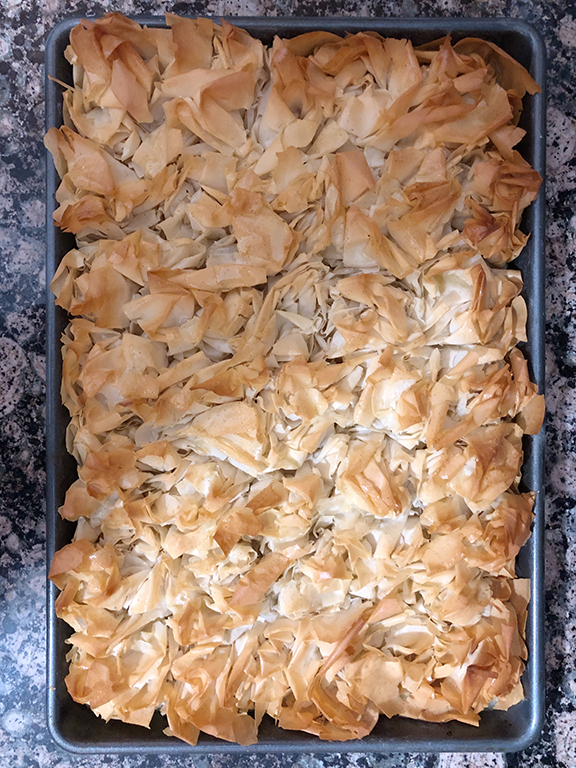 Phyllo Sheets with Butter, Baked
