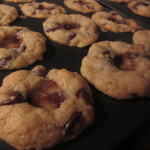 Baked chocolate chip cookies