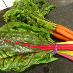Swiss chard and carrots