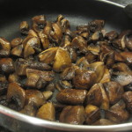 Cooked mushrooms