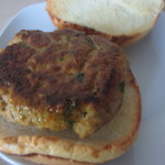 Turkey burger on bun