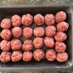 24 meatballs, seasoned with bah art