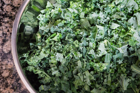 Chopped and Washed Kale